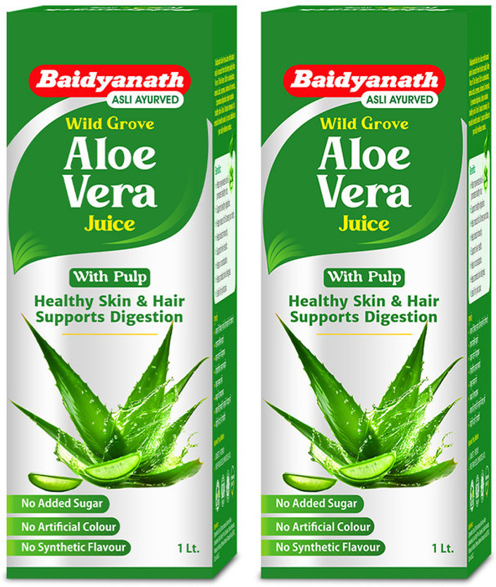 Baidyanath Wild Grove Aloe Vera Juice(Pack of 2, 2 L)