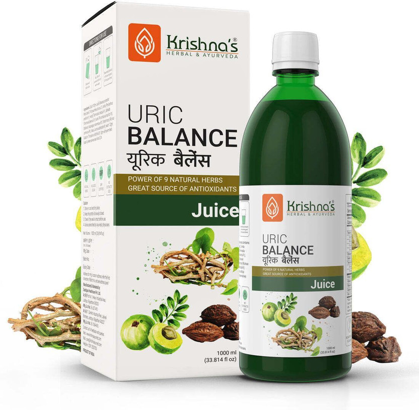 Krishna Herbal Uric balance juice,help balance uric acid(1000 ml)