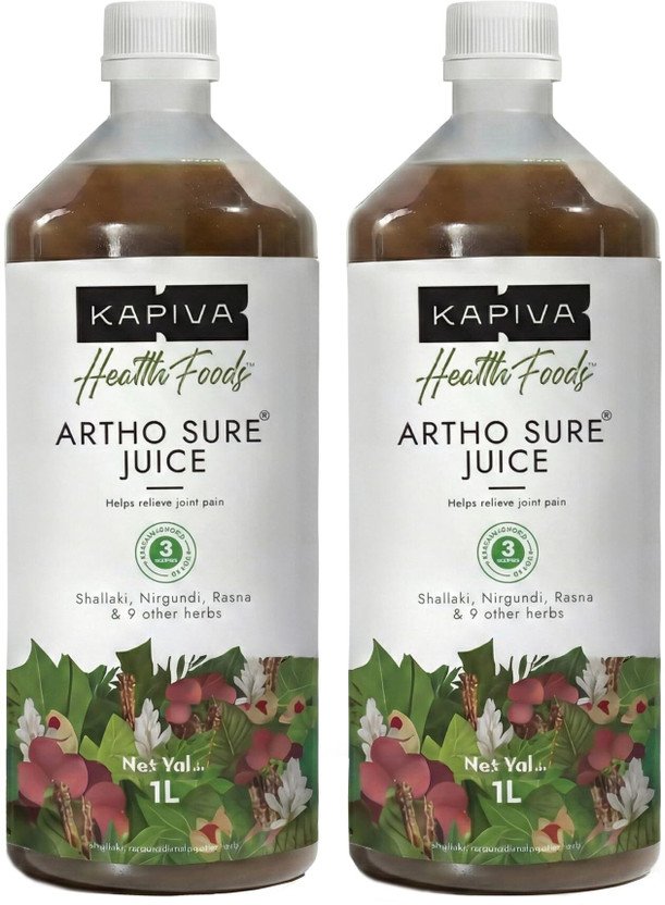 Kapiva Artho Sure Juice | Ayurvedic Joint Pain Relief for Arthritis & Knee Pain(Pack of 2, 2000 ml)