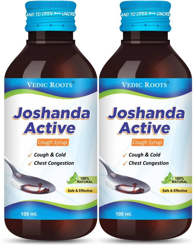Vedic Roots Ayurvedic Cough Syrup Joshanda for Dry, Wet Cough & Mucus