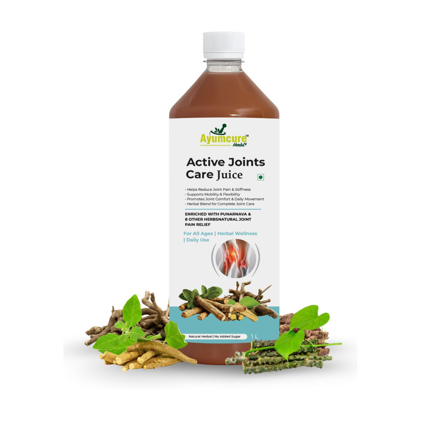 Ayumcure Ayumcure Active Joint Care Juice|Herbal Joint Pain Relief, Mobility & Flexibility Support(1 L) - Flipkart Deal