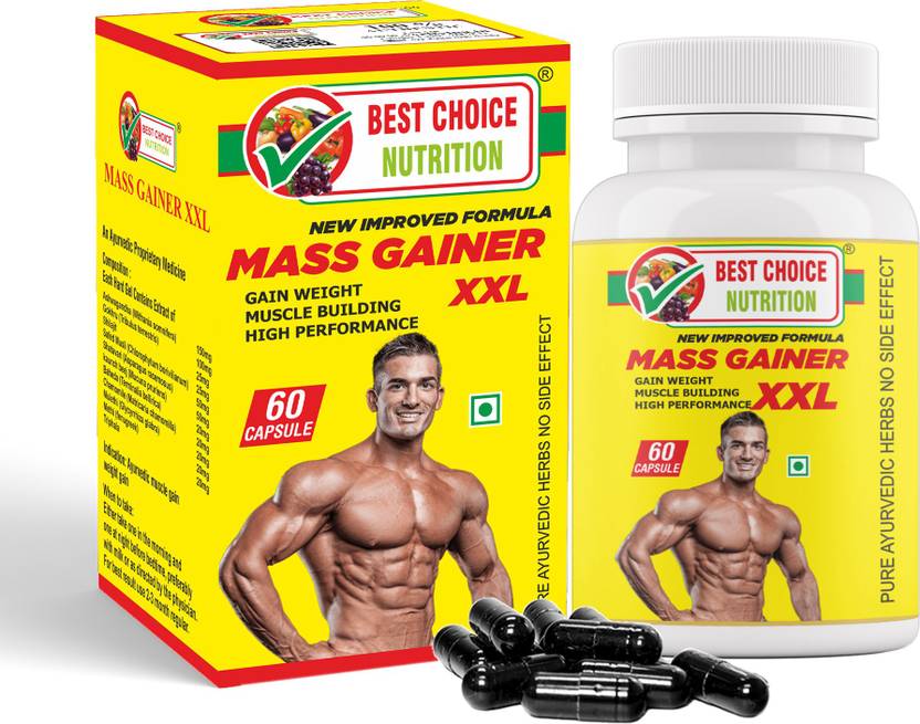 BEST CHOICE NUTRITION Mass Gainer XXL Capsule for Energy, Weight Gain