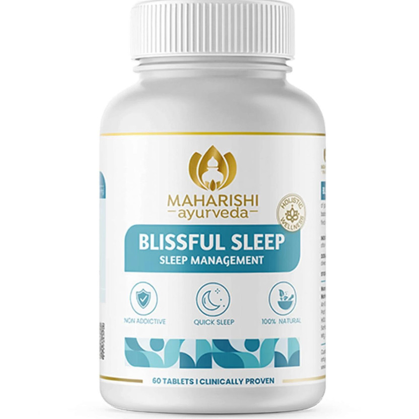 MAHARISHI MAHARISHI ayurveda Blissful Sleep Tablets, Non-Habit Forming, Melatonin-Free, Promotes Deep Sleep(60 Tablets) - Flipkart Deal