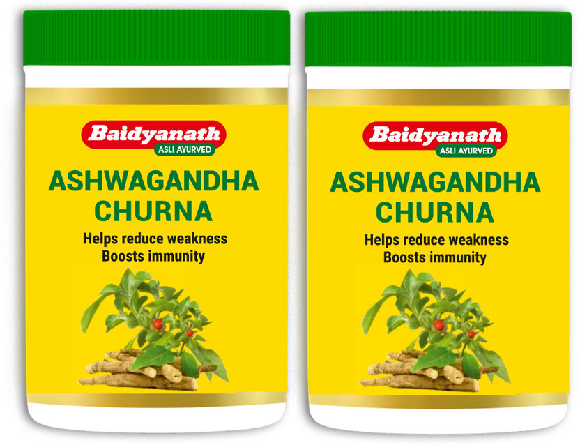 Baidyanath Ashwagandha Churna | Manage Weakness, Stress and Boost Immunity(Pack of 2, 200 g)
