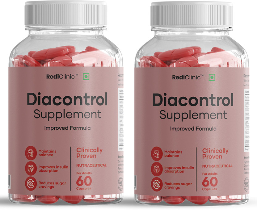 RediClinic Diabetic Care Capsules | Manage Diabetes and Blood Glucose Level(Pack of 2, 120 Capsules)