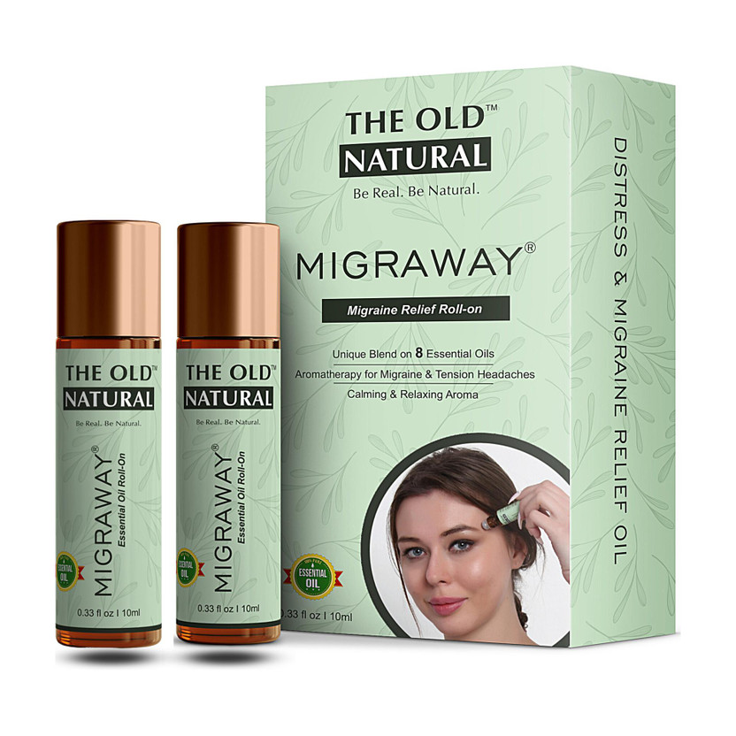 The The Old Natural Migraway Roll On For Instant Relief From Migraine, Headache & Stress(Pack of 2, 20 ml) - Flipkart Deal