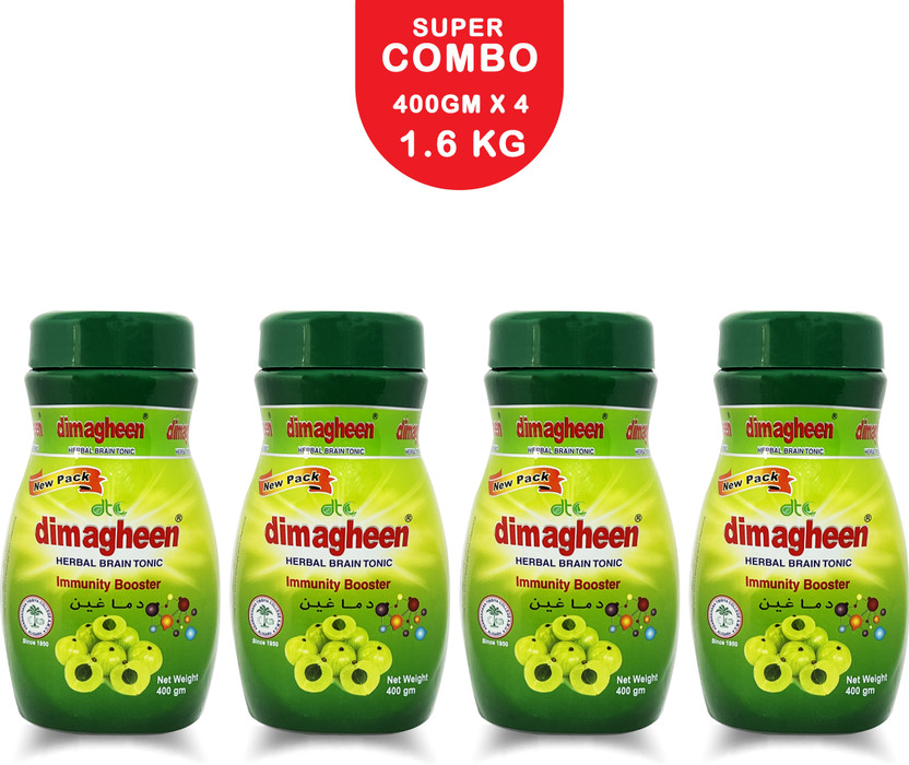 Dawakhana Dimagheen Herbal Brain Tonic, Amla Immunity Booster (Pack of 1) (400 G)(Pack of 4, 1.6 kg)