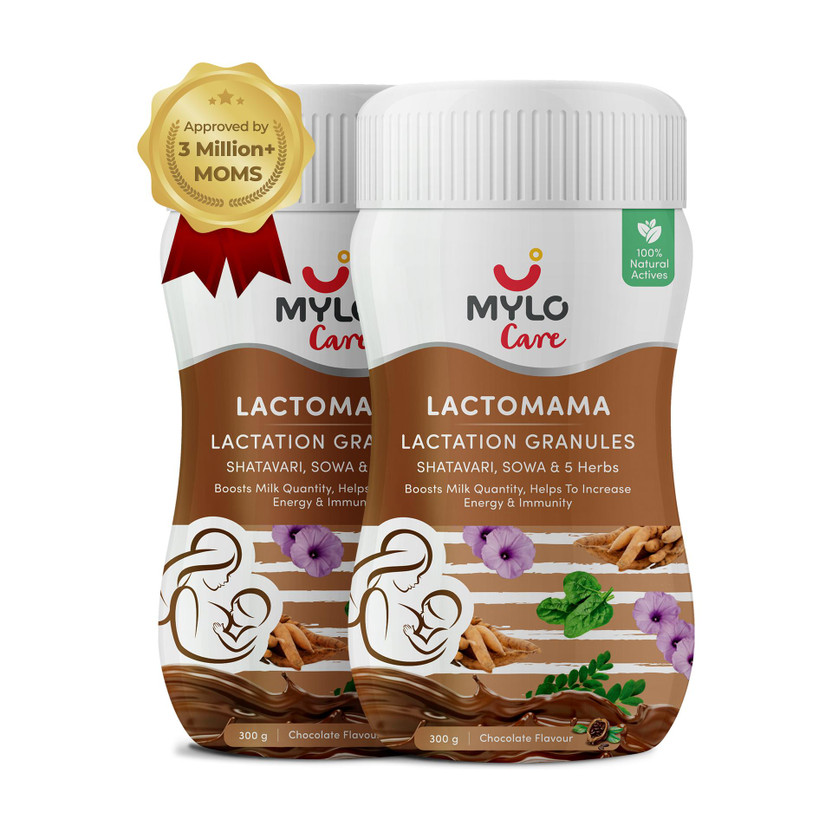 Mylo Mylo Lactomama Granules Lactation Supplement with Shatavari - Chocolate Flavor(Pack of 2, 300 g) - Flipkart Deal