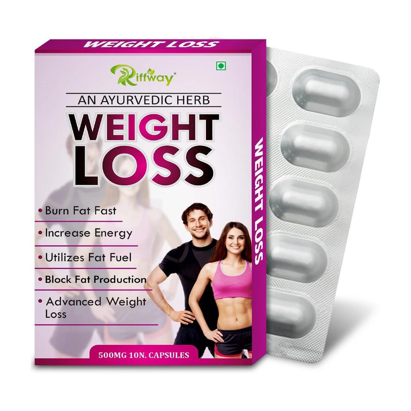 Riffway Weight Loss Capsule Helps To Burn Body Fat Naturally Weight Management(10 Capsules)