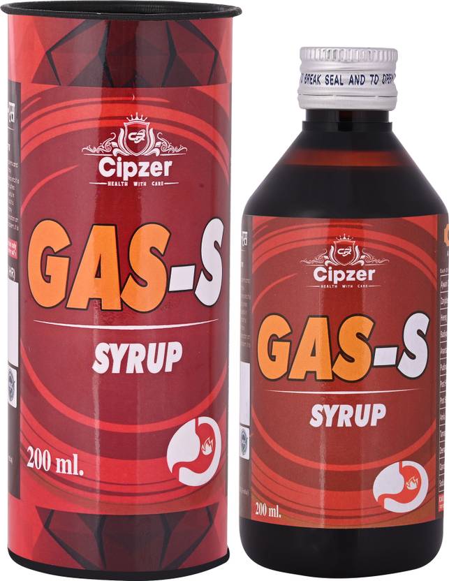 CIPZER Gas S Syrup Remedy for stomach problems,and gastro Intestinal