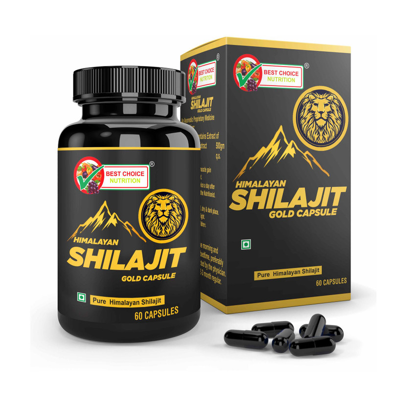 BEST CHOICE NUTRITION Shilajit For Strength, Power & Stamina(60 Capsules)