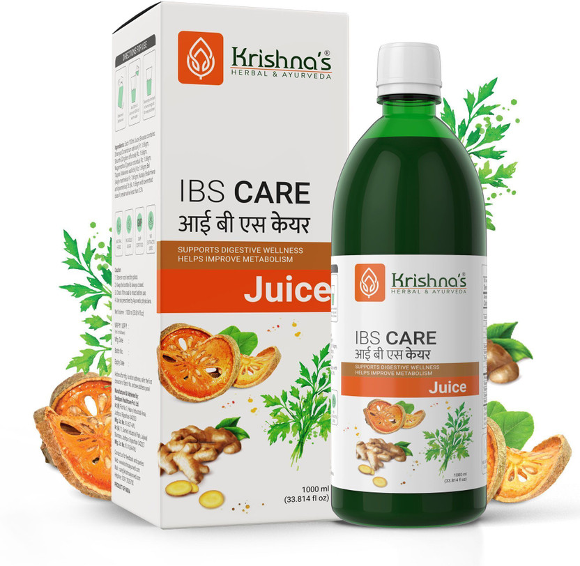 Krishna's Herbal & Ayurveda Natural Herbal IBS Care Juice for Digestive Health Manage Digestive Issue 1000ml(1000 ml)