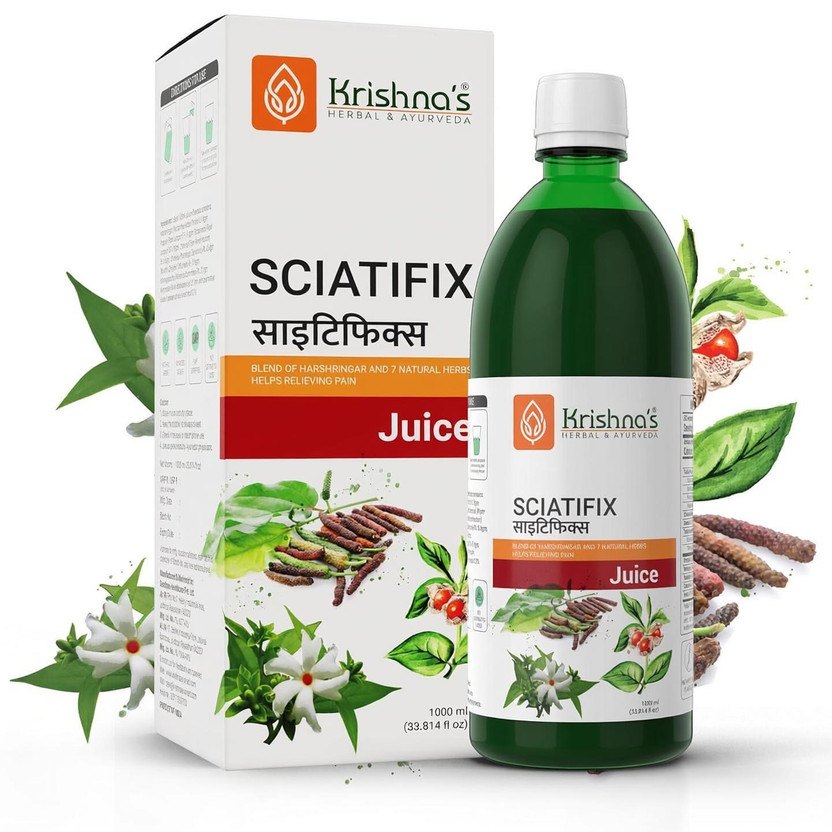Flipkart Krishna's Herbal & Ayurveda Sciatifix Herbal Juice Good Source of Calcium | Strengthens Bones and Muscles(1000 ml) - Flipkart Deal