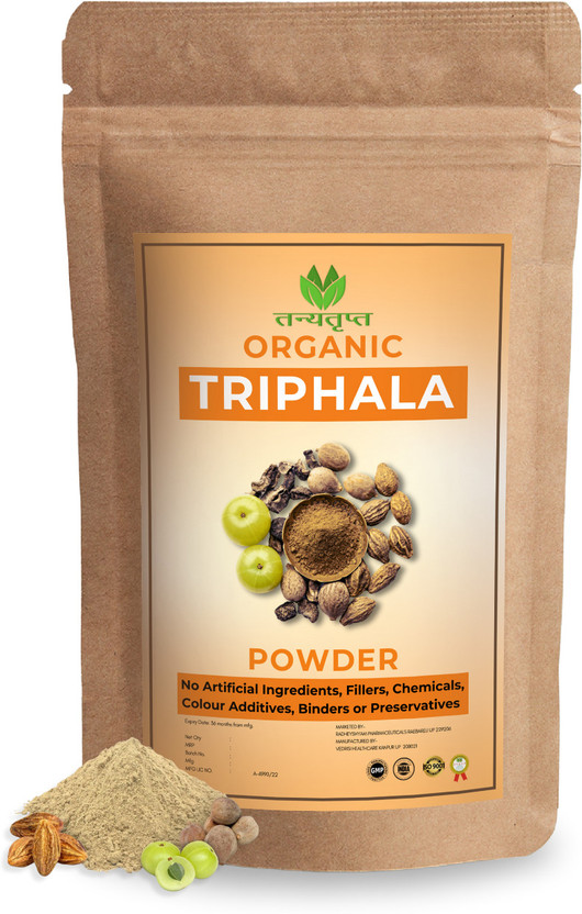 Tanyatrapt Triphala Powder | Ayurvedic Support for Gut & Immune Health | No Additives(100 g)