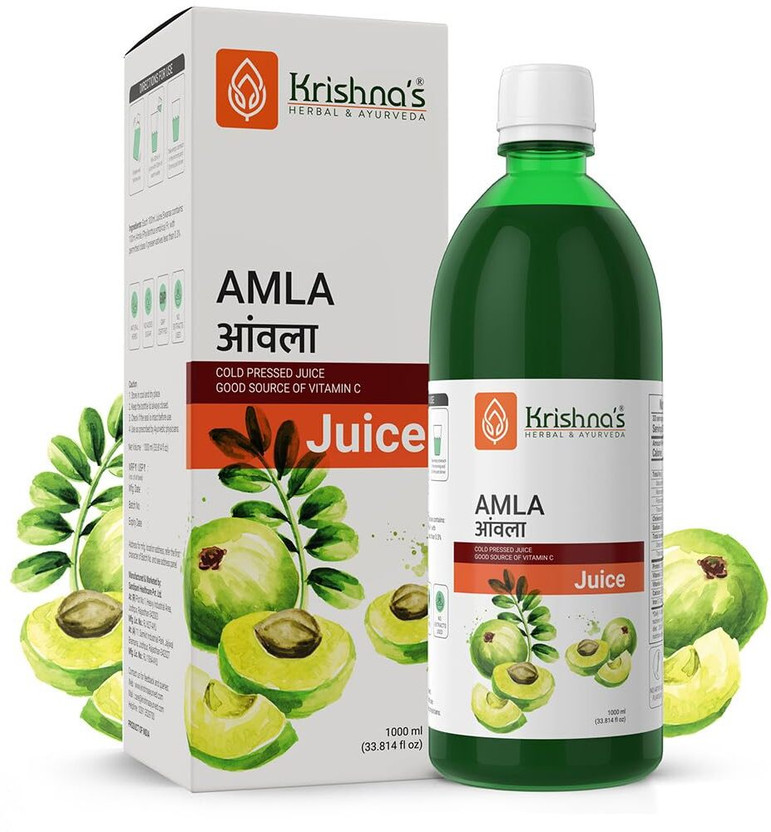 Krishna's Herbal & Ayurveda Amla Juice | Immunity Booster(1000)