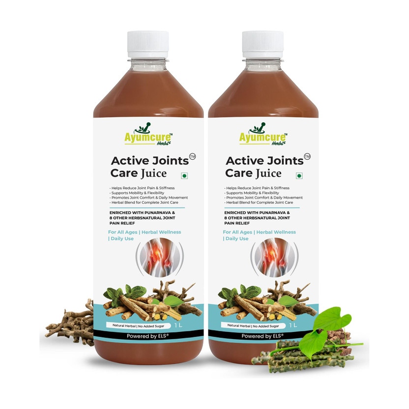 Ayumcure Ayumcure Active Joint Care Juice|Herbal Joint Pain Relief, Mobility & Flexibility Support(Pack of 2, 2 L) - Flipkart Deal
