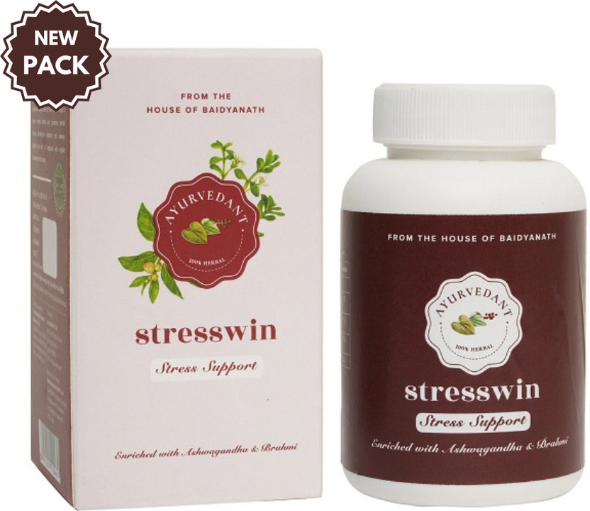 Baidyanath Baidyanath Ayurvedant Stresswin For Stress , Anxiety , Memory Loss , Insomnia(60 Capsules) - Flipkart Deal