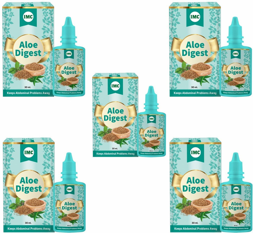 IMC Aloe Digest | Healthy Stomach, Relieves Colic, Boosts Appetite & Digestion(Pack of 5, 150 ml)