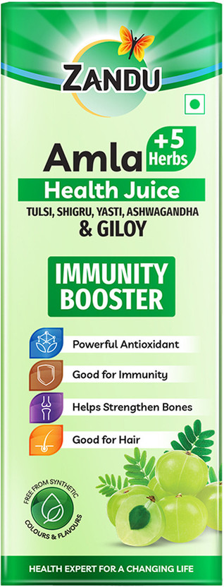 ZANDU Amla + 5 Herbs Health Juice(1 L)