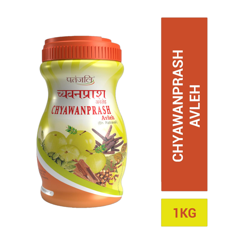 PATANJALI Chyawanprash 1kg, Immunity Booster, 35+ Herbs, Builds Stamina, No Sugar Added(1 kg)
