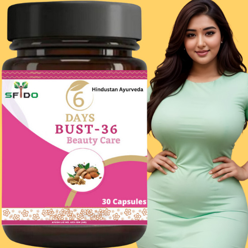 Hindustan Ayurveda Bust 36 Capsule Attractive Look Girls & Women(30 Capsules)