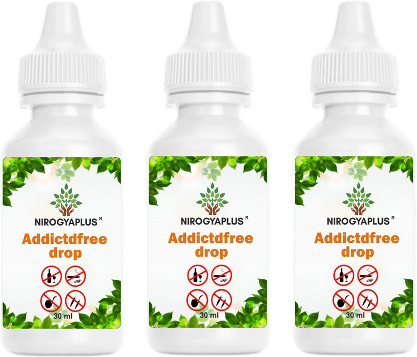 Nirogyaplus Nirogyaplus AddiictFree Drop Health Supplement for Leave Alcohol and Bad Habits(Pack of 3, 30 ml) - Flipkart Deal
