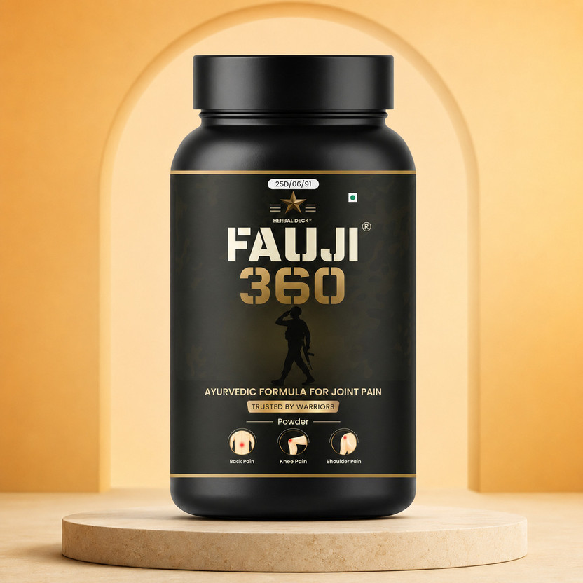 Herbal Deck Fauji 360 Joint Wellness Formula Back And Joint Comfort Powder V02(150 g)