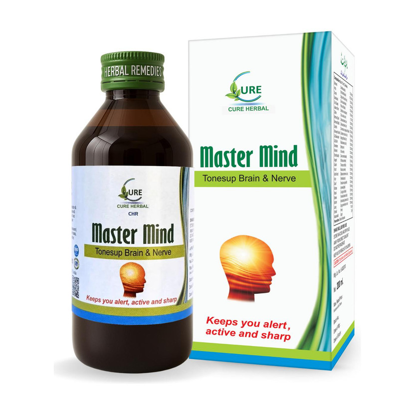Cure Cure Herbal Master Mind Syrup 500ml | Herbal Brain Tonic for Memory, Focus & Stress Relief(500 ml) - Flipkart Deal