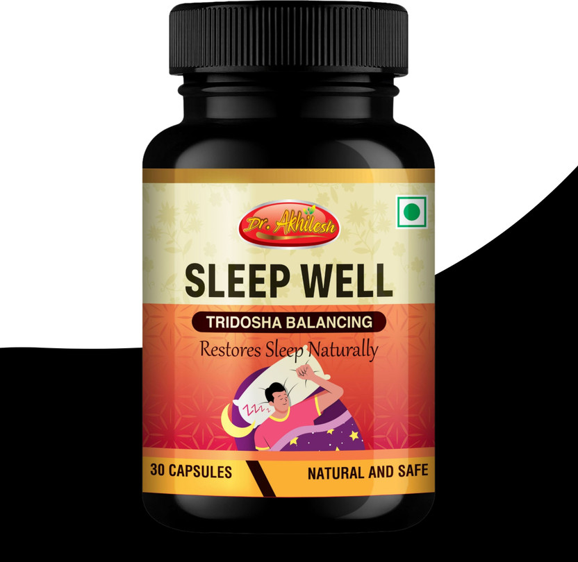 Dr.Akhilesh Dr.Akhilesh Sleep-Well Capsules for Deep Sleep & Relaxation | Herbal Sleep Support(30 Capsules) - Flipkart Deal
