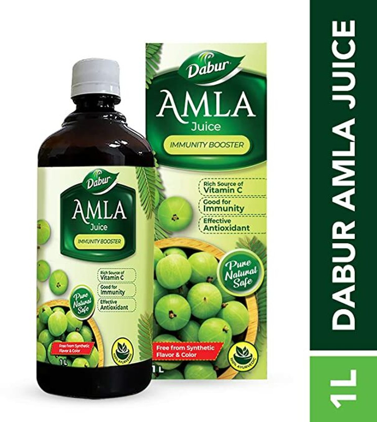 Dabur Amla Juice and Aloe Vera Juice Ayurvedic Health Juice For Immunity Boosting(Pack of 2, 2 L)