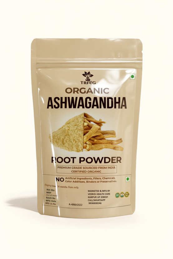 Trivang 100% Natural Ashwagandha Powder- Withania Somnifera, 50g(50 g)