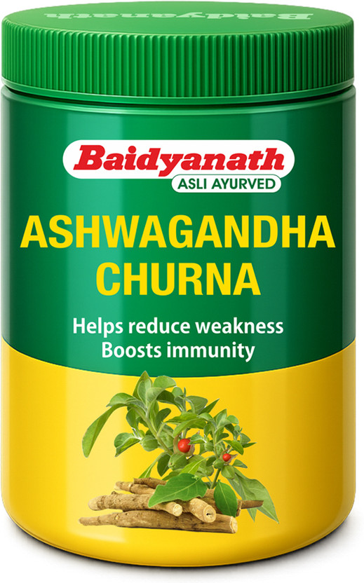 Baidyanath Ashwagandha Churna Ayurvedic Root Powder for Energy & Vitality(100 g)