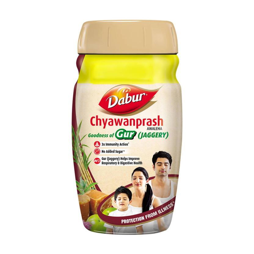 Dabur Chyawanprash with the goodness of Gur (Jaggery) 3X Immunity Action(900 g)