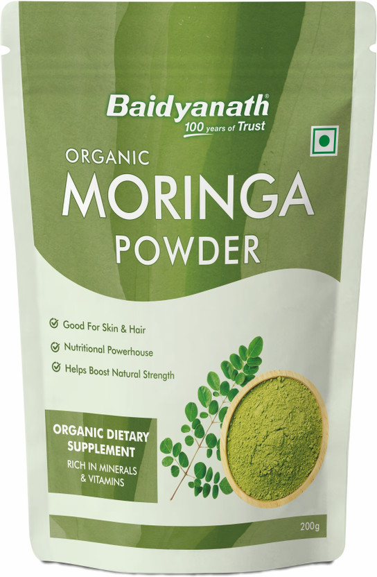 Baidyanath Baidyanath Organic Moringa Powder 200g | Nutrient Rich Superfood, Boosts Strength & Stamina(200 g) - Flipkart Deal