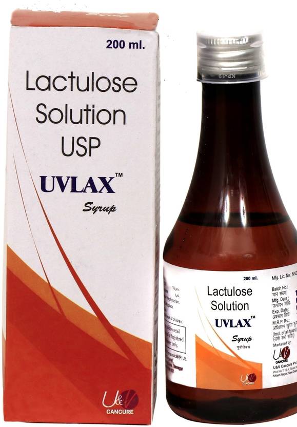 uvlax Lactulose Solution USP Syrup _200__ML Price in India Buy uvlax