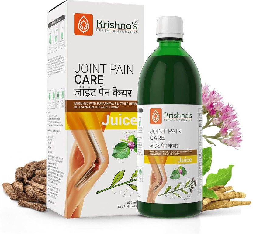 Krishna's Herbal & Ayurveda Joint Pain Care Juice | Effective in Reducing Joint, Bone and Muscle Pains(1000 ml)
