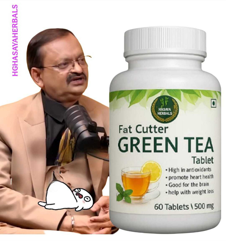 HGHASAYAHERBAL Herbal Cure Fat Cutter Green Tea Tablet 180(60 Tablets)