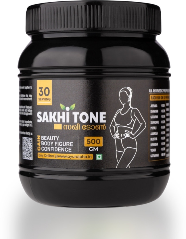 ALPHA AYURVEDA Sakhi Tone - Ayurvedic Weight Gainer for Women. 500Gm(500 g)