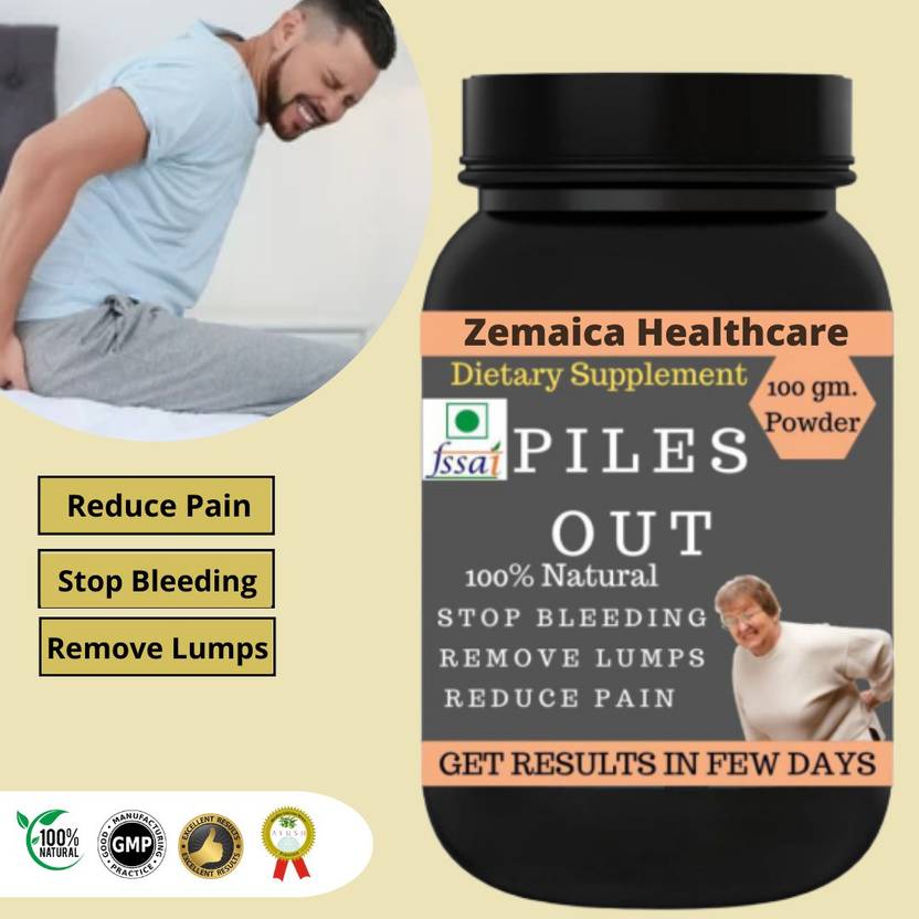 Zemaica Healthcare Piles Out, Stop Piles Bleeding, Pain Relief Powder