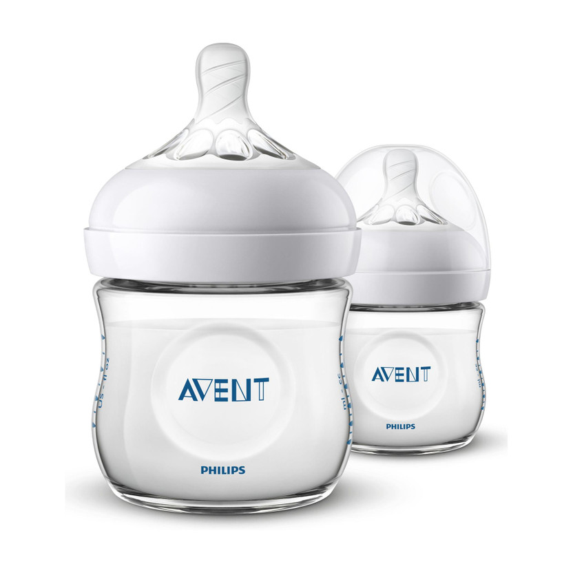 Philips Avent NATURAL 2.0 BOTTLE 125ml Pack of 2 - 250 ml(clear, white)