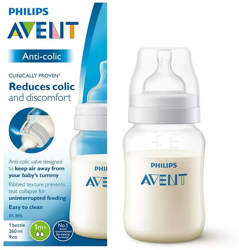 Philips Avent Anti-Colic Bottle (260) - 260(Translucent)