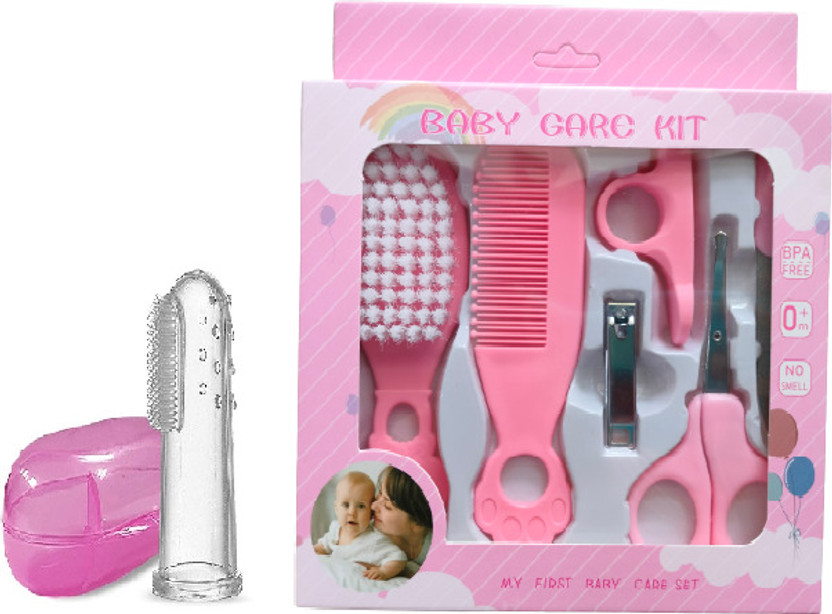Nonababy New Born Baby 5 in1 Nail Grooming Kit for Baby Manicure(Pink)