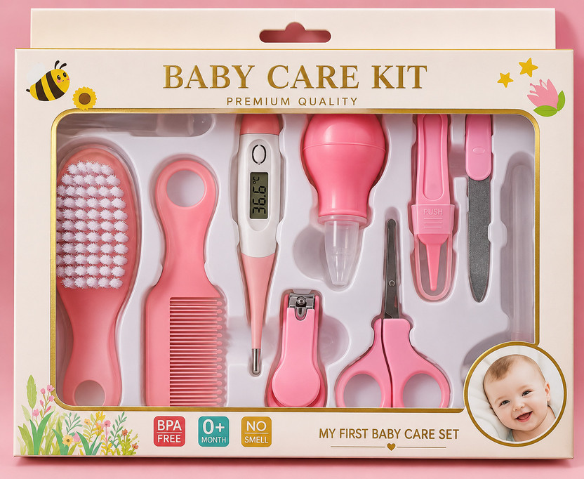 Flipkart Y.GOYAL&CO. Baby Care Kit 10 in 1 Grooming Set with Thermometer Comb Scissors for Baby(MILTICOLOR) - Flipkart Deal