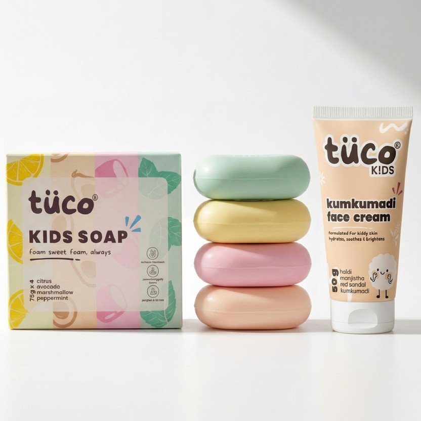 TuCo Kids Gentle Cleanse & Nourish Kit(Cream and Soap)