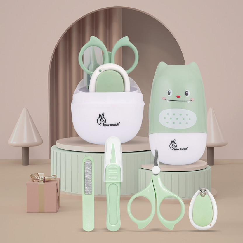 Flipkart R for Rabbit Stylo Kitty Grooming Kit 4 in 1 Manicure Set for Babies 0 to 3 Years(Green) - Flipkart Deal