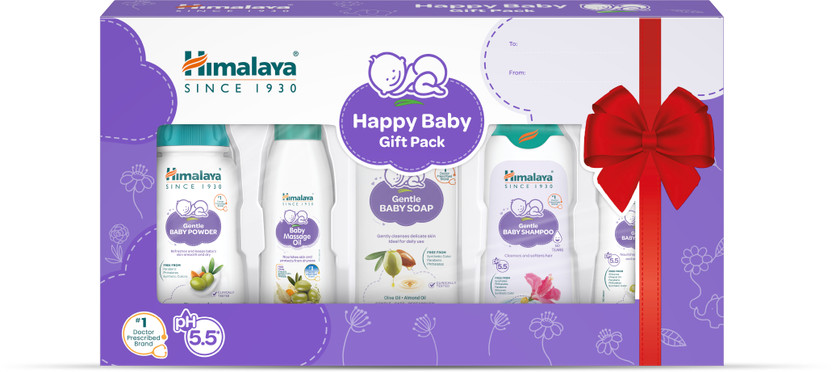 HIMALAYA Happy Baby Gift Pack ( 5 IN 1)(White)