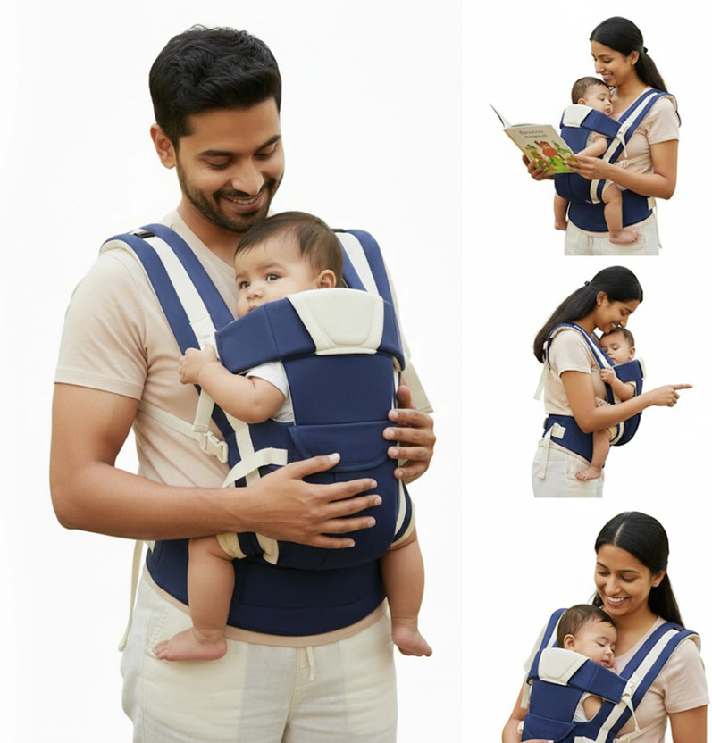 AGGARWAL ONLINE SALES Baby Carrier Ergonomic Adjustable Sling Kangaroo design baby bag Baby Carrier Baby Carrier(Multicolor, Front Carry facing in)