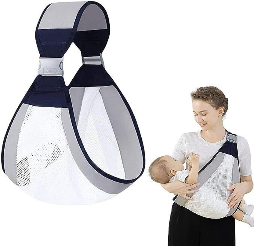 Wishbone Baby Carrier Newborn to Toddler Ergonomic 3D Mesh Baby Wraps Carrier Baby Carrier(Multicolor, Front Carry facing in)