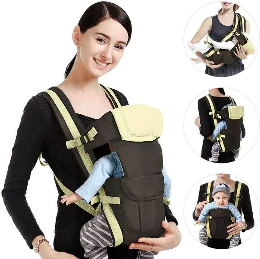 CTM EXPORTS High Quality Baby Carrier with Strong Belt 4 in 1 Position Baby Carrier Baby Carrier(Black, Front Carry facing in)