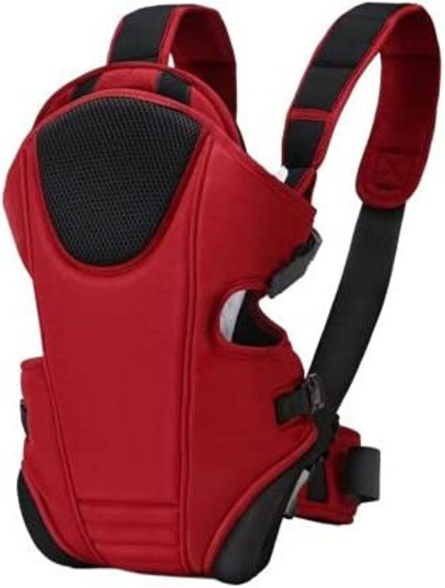 Lil Sprouts 3 in 1 Baby Carrier Ergonomic Adjustable Sling Kangaroo Design Baby Carry Bag Baby Cuddler(Red, Cream, Front Carry facing in)